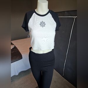 Aeropostale Black and White Seriously Soft Tee